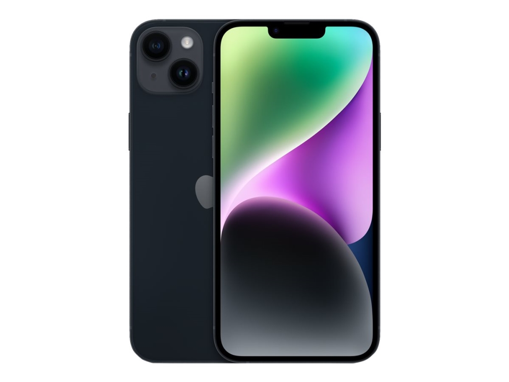 Apple Iphone 14 Plus - 5G Smartphone - Dual-Sim / Internal Memory 256 Gb - Oled-Skärm - 6.7" - 2778 X 1284 Pixlar - 2 Bakre Kameror 12 Mp, 12 Mp - Front Camera 12 Mp - Midnatt