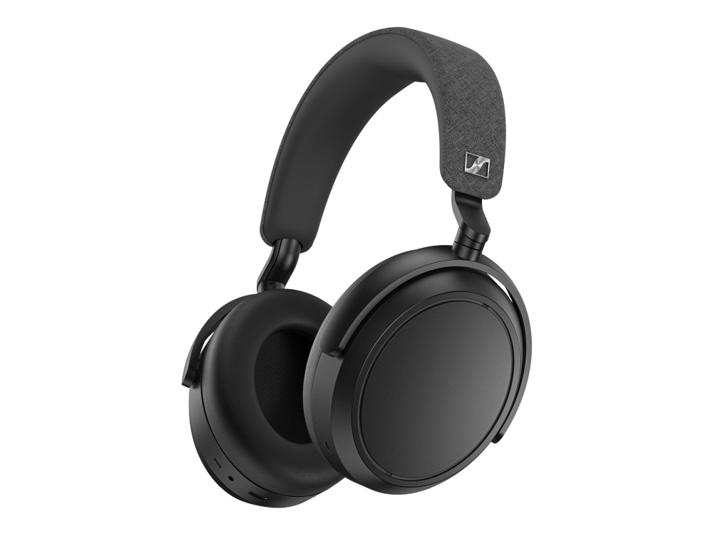 Sennheiser MOMENTUM 4 - Hovedtelefoner med mik. - fuld størrelse - Bluetooth - trådløs, kablet - aktiv støjfjerning - 2,5 mm jackstik, USB-C - sort