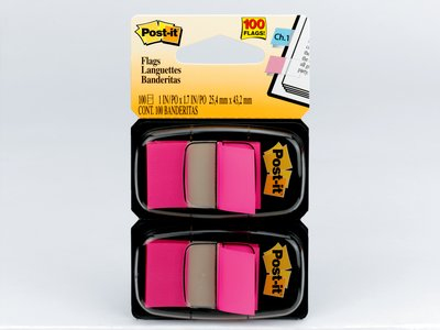 Post-It 7100134785, Rechteck, Pink, Papier, 23,8 Mm, 43,2 Mm, 50 Blätter