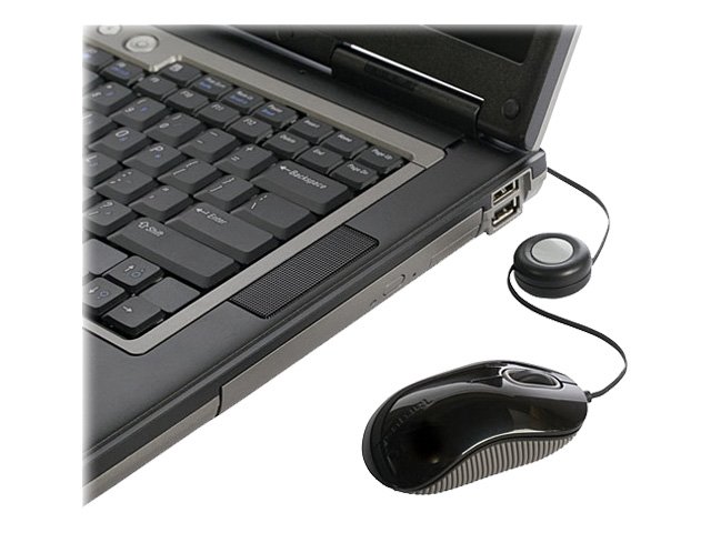 Targus Compact Blue Trace Mouse, Beidhändig, Blue Trace, Usb Typ-A, 1000 Dpi, Schwarz