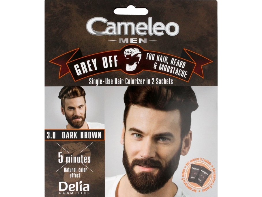 Cameleo Men Colour Cream Dark Brown Single-Use Colorizer - Pack Of 2