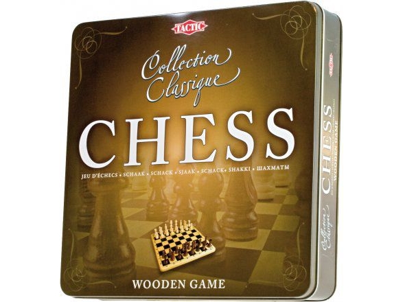 Tactic Collection Classique Chess, Einteiliges Brett, Schwarz, Weiß