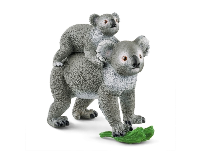 Schleich Koala Mother And Baby, 3 Jahr(E), Mehrfarbig