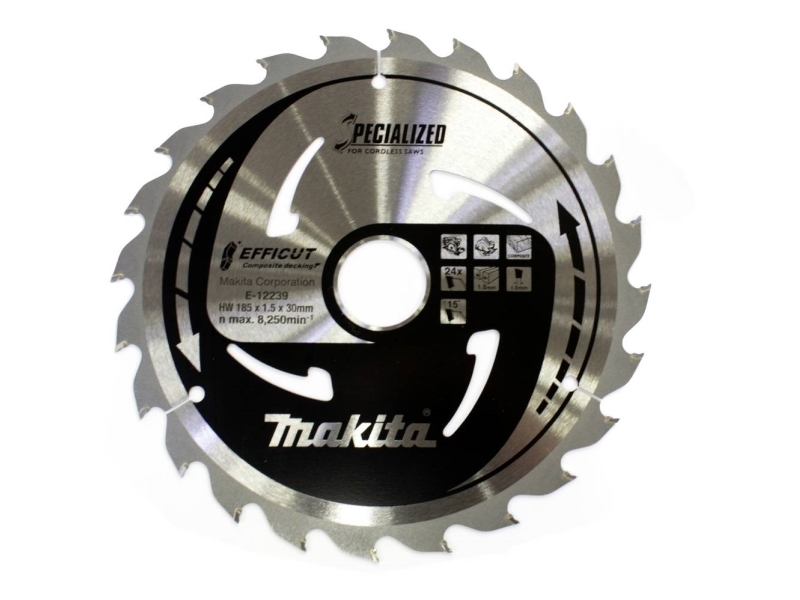 Makita E-12239, Plast, Trä, 18,5 cm, 2 cm, 8250 RPM, 1,5 mm, Makita