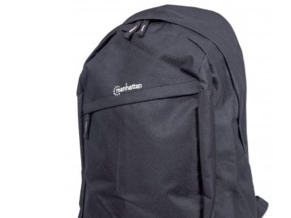Manhattan Knappack Notebookrucksack, Für Notebooks Bis 15,6", Top Load, Sehr Leicht, Schwarz, 39,6 Cm (15.6"), Notebook-Gehäuse, Polyester, Pvc