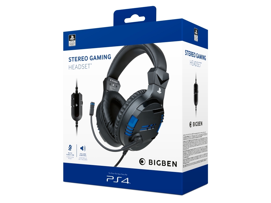Ps4 Bigben Stereo Gaming Headset Wired Black