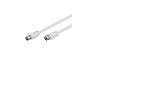 Goobay 50716, 10 M, Iec, Iec, Weiß