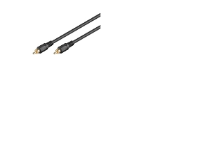 Goobay 50267, Rca, Männlich, Rca, Männlich, 2 M, Schwarz