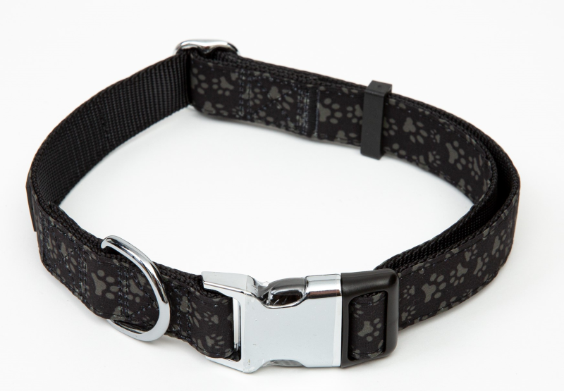 Paw Love - Hundehalsband (Groß) - Schwarz