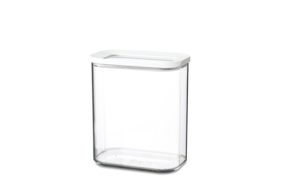 Rosti Mepal Modula, Box, Rechteckig, 1,5 L, Transparent, Weiß, Polyethylen, Styrol-Acrylnitril (San), Ce