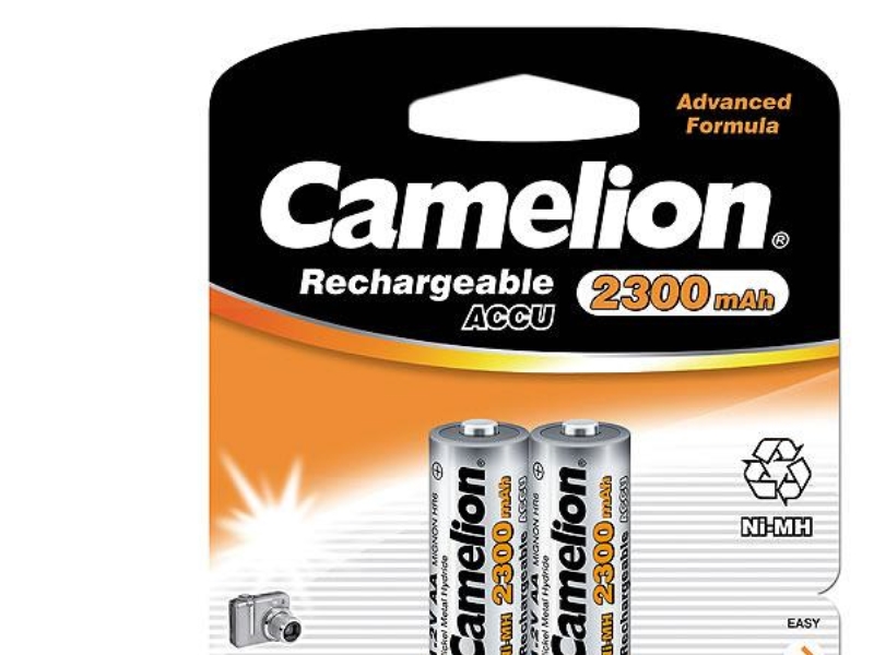 Camelion Nh-Aa2300bp2, Wiederaufladbarer Akku, Aa, Nickel-Metallhydrid (Nimh), 1,2 V, 2 Stück(E), 2300 Mah