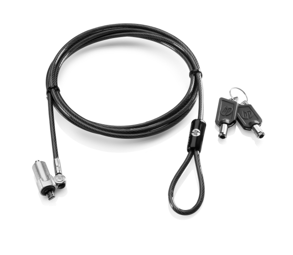 Hp Ultraslim Keyed Cable Lock - Sikkerhedskabelslås - 1.8 M