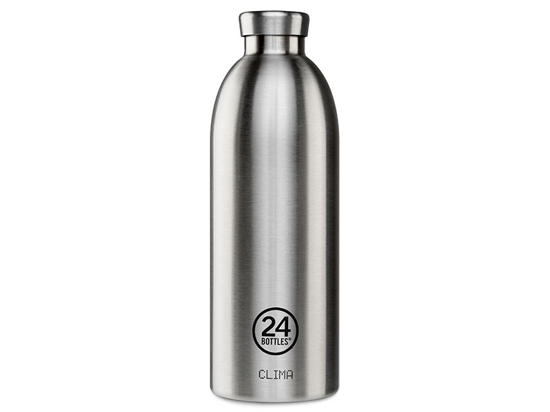 24Bottles Clima, 850 ml, Daglig användning, Rostfritt stål, Rostfritt stål, Vuxen, Rostfritt stål | Utomhus - Camping - Flaskor och vattenflaskor | GameStuff