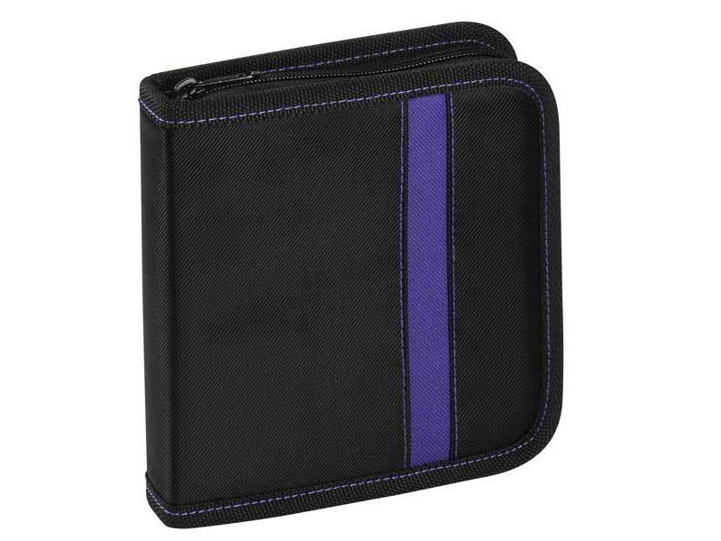 Vivanco 31788 Plånbok 24 Diskar Svart Blå Nylon Dammresistent Reptålig 1 Styck