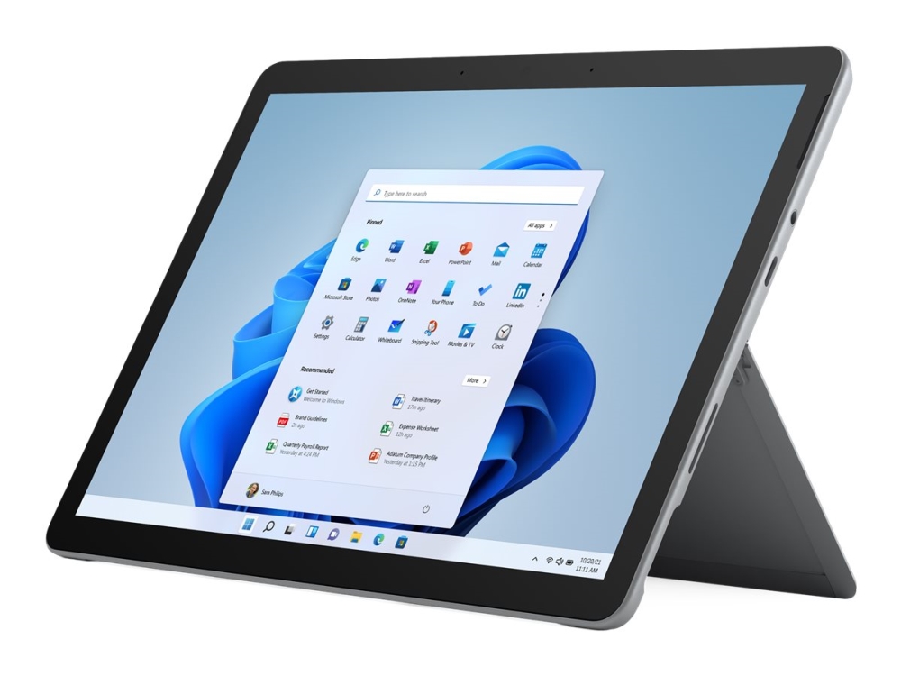 Microsoft Surface Go 3 Surfplatta Intel Pentium Gold 6500y / Upp Till 3.4 Ghz Win 11 Home In S Mode Uhd Graphics 615 8 Gb Ram 128 Gb Ss