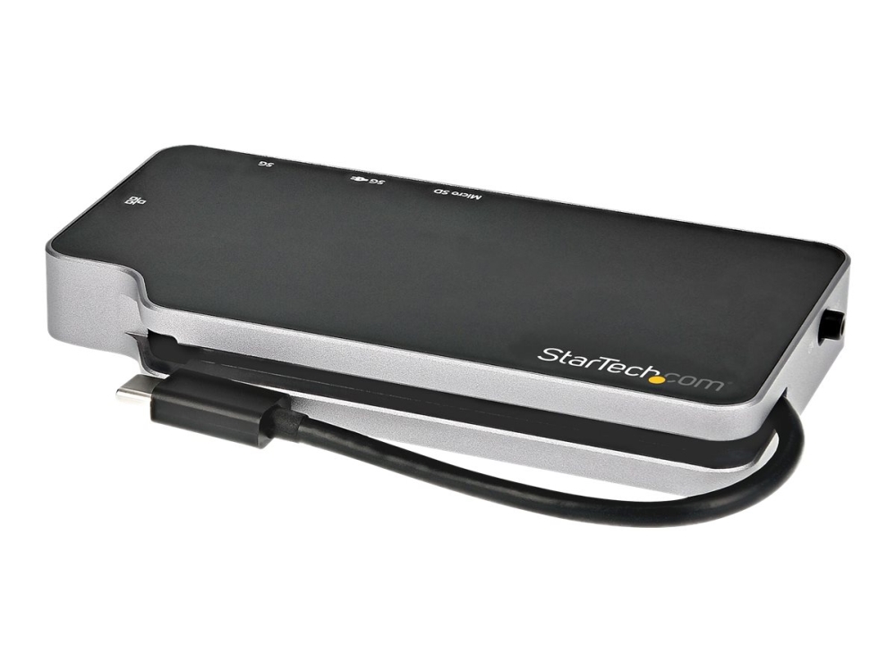 Startech Usb C Multiport Adapter, Usb-C To 4K Hdmi Or Vga Display/Video/Monitor With 100W Power Delivery Pass-Through, 10Gbps Usb Hub, Microsd, Ether