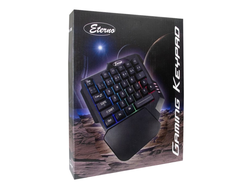 Eterno KB-3035 - Tangentsats - bakgrundsbelyst - USB - detaljhandel