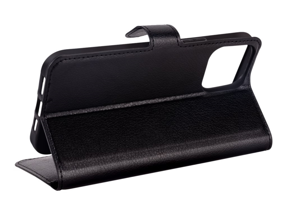 X-Shield - Flipomslag til mobiltelefon - polyurethan, termoplastisk polyuretan (TPU) - sort - for Apple iPhone 12 Pro Max