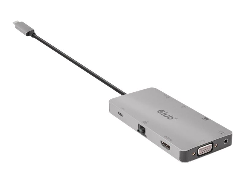 Club 3D Usb Gen1 Type-C 9-In-1 Hub - Dockingstation - Usb-C - Vga, Hdmi - 1Gbe