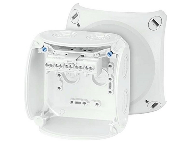 Kvik Forgreningsdåse KF0402G 104x104 mm M20 5x1,5-2,5 mm² grå