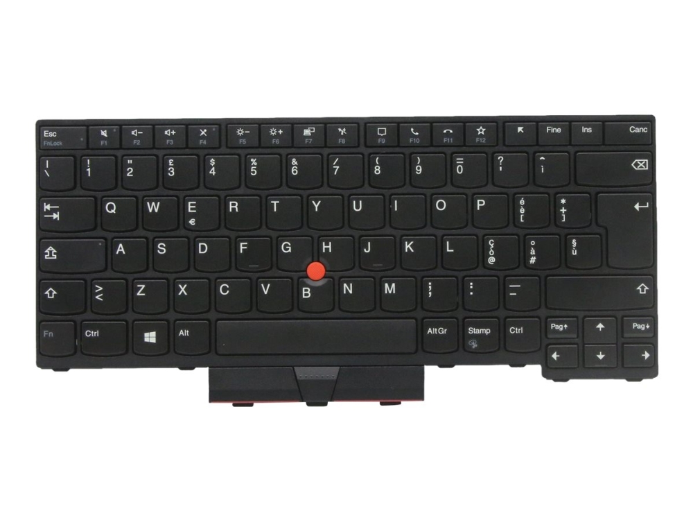 Chicony - Notebooks Udskiftningstastatur - Italiensk - For Thinkpad L14 Gen 1 20U1, 20U2, 20U5, 20U6