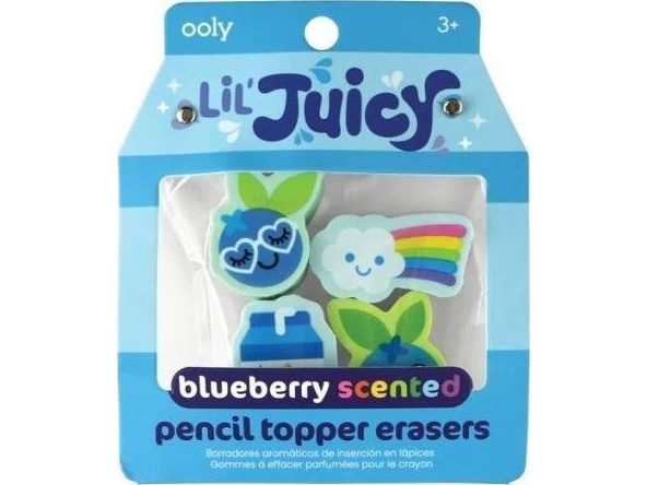 Duftviskelædere med frugtsmag Blueberry 4 stk.