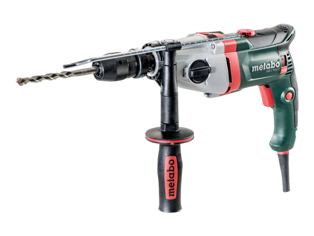 Metabo SBEV 1300-2 - Roterande hammare - 1300 W - 2 hastigheter - nyckellös chuck 13 mm - 44 N·m | Elverktyg - Prof. Elverktyg 230V - Borrmaskin | GameStuff