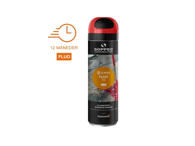 Soppec Marke Spray Tp Fluo 500 Ml Rot - 1804875