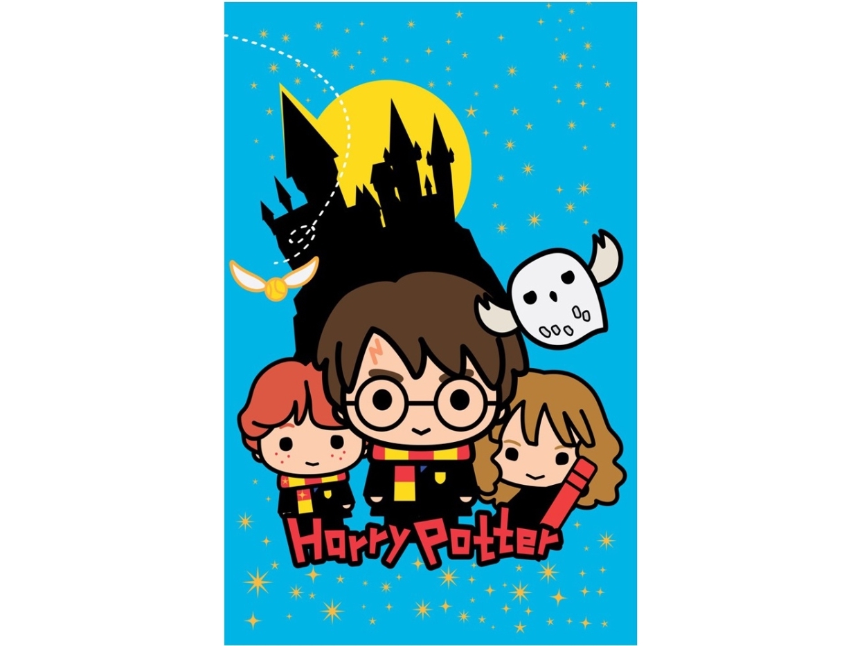Billede af Harry Potter Fleece Tæppe Til Børn - 100 X 150 Cm