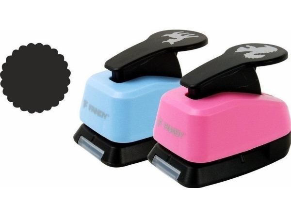 FANDY dekorativ hulstans 25 mm cirkel MIX