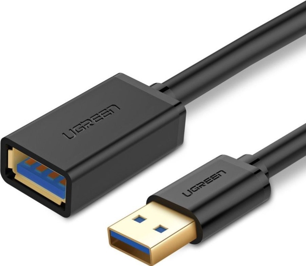 Ugreen Verlängerungskabel Adapter Usb 3.0 (Weiblich) – Usb 3.0 (Männlich) 2M (Schwarz) (6957303813735)
