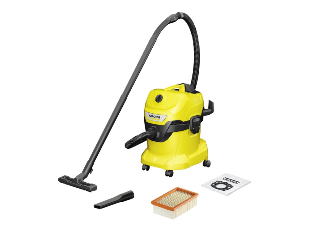 Karcher Wd 4 V 20/5/22 Støvsuger Beholder Pose / Uden Pose Gul