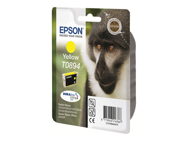 Epson T0894 - 3,5 Ml - Gelb - Original - Blister - Patrone - Für Stylus S21, Sx110, Sx115, Sx210, Sx215, Sx400, Sx405, Sx410, Sx415 Stylus Office Bx3
