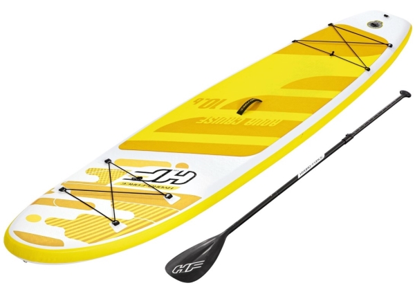 Bestway 65348, Stående padelboard (SUP), Flerfarvet, 110 kg, Fuld farveboks, ATTENTION!NO PROTECTION AGAINST DROWNING! SWIMMERS ONLY!, 3200 mm