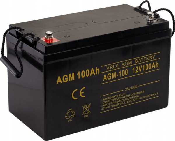 Volt Pol Batterie Agm 12V 100 Ah