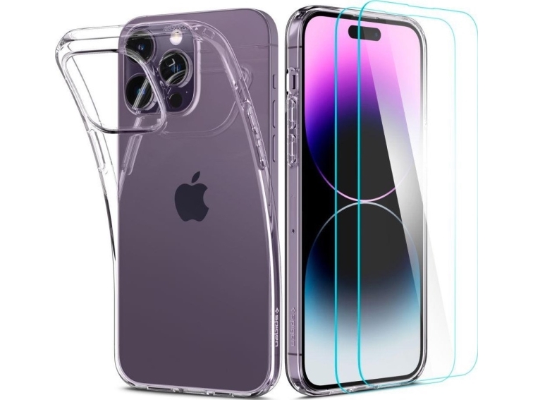 Spigen Hülle Spigen Crystal Pack Apple Iphone 14 Pro Crystal Clear
