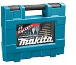 Makita - Skruetrækker, Borebit Og Sokkelsæt - 71 Stykker - 3 Mm - For Makita Dhp482rtj