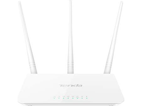 Tenda F3, Wi-Fi 4 (802.11N), Ethernet Lan, Hvid, Bordplade Router