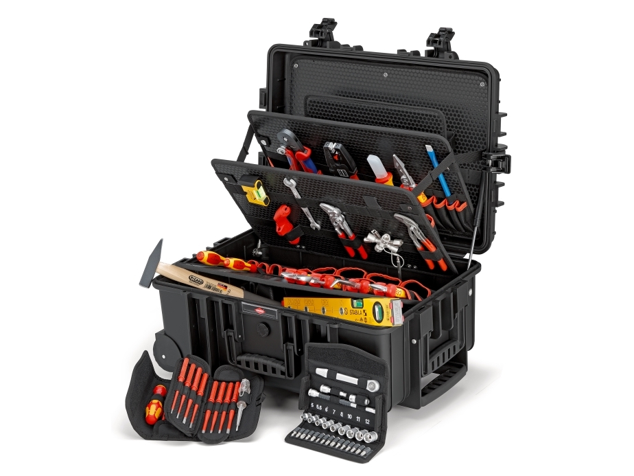 Knipex 00 21 37, Svart, Polypropylen (PP), Dammresistent, St&ouml;tt&aring;lig, Vattent&aring;lig, Tyskland, 540 x 229 x 364 mm, 609 mm