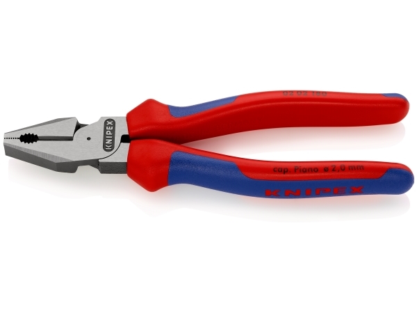 KNIPEX Kraft-kombinationstang sort atramenteret med flerkomponent-håndtag 180 mm