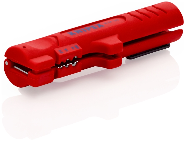 Knipex 16 64 125 Sb Kabelmantelentferner Geeignet Für Flachkabel, Rundkabel, Nassraumkabel 4 Bis 13 Mm 0,8 Bis 2,5 Mm²