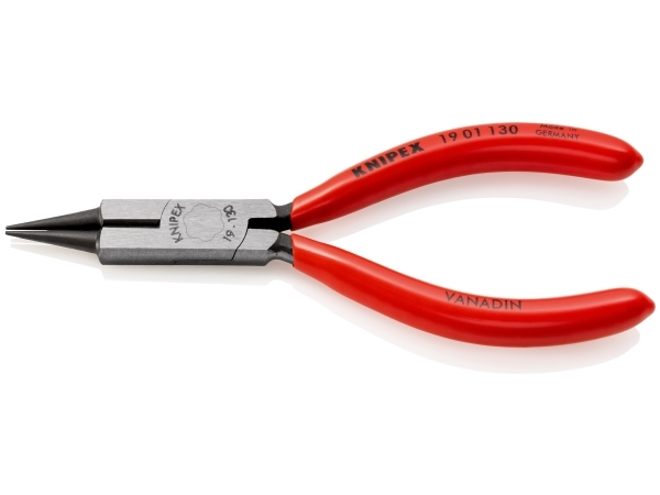 Knipex 19 01 130, Cirkeltænger, 2 mm, Stødbestandig, Dielektrisk, Krom-vanadium-stål, Plast, Rød