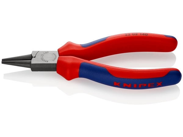 Knipex 22 02 140, Nåltänger, Kromvanadinstål, Plast, Blå, Röd, 140 mm, 129 g | Verktyg & Verkstad - Tänger - Flack- och Rundtång | GameStuff