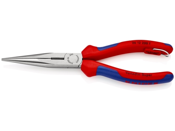 Knipex 26 12 200 T, Nåltänger, 2,5 mm, 7,3 cm, Kromvanadinstål, Blå, Röd, 200 mm | Verktyg & Verkstad - Tänger - Rör- och Elektronikgriptång | GameStuff