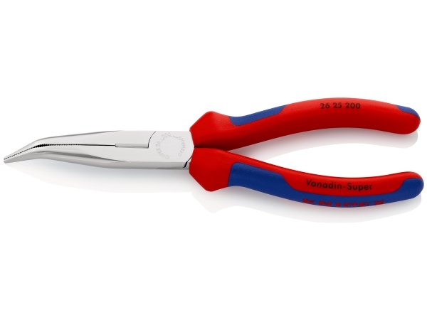 Knipex 26 25 200, Diagonal tang, 2,5 mm, 7,3 cm, Stål, Blå, Rød, 200 mm