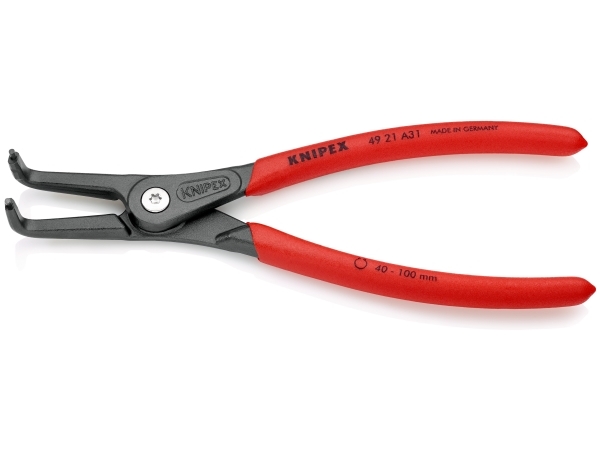 Knipex 46 21 A31, Cirkeltænger, Krom-vanadium-stål, Plast, Rød, 200 mm, 219 g