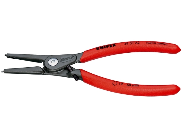 Knipex 49 31 A2, Sicherungsringzange, Stahl, Kunststoff, Rot, 180 Mm, 170 G