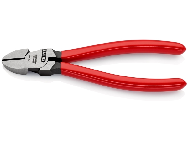 Knipex 70 01 160, Diagonal tang, Krom-vanadium-stål, Plast, Rød, 160 mm, 171 g
