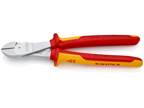 Knipex 74 06 250, Diagonal tang, Orange, Rød, 250 mm, 453 g
