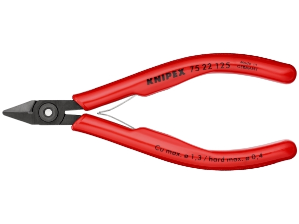 Knipex 75 22 125, Avbitartång, Stål, Plast, Röd, 125 mm, 79 g | Verktyg & Verkstad - Handverktyg - Sidavbitare | GameStuff